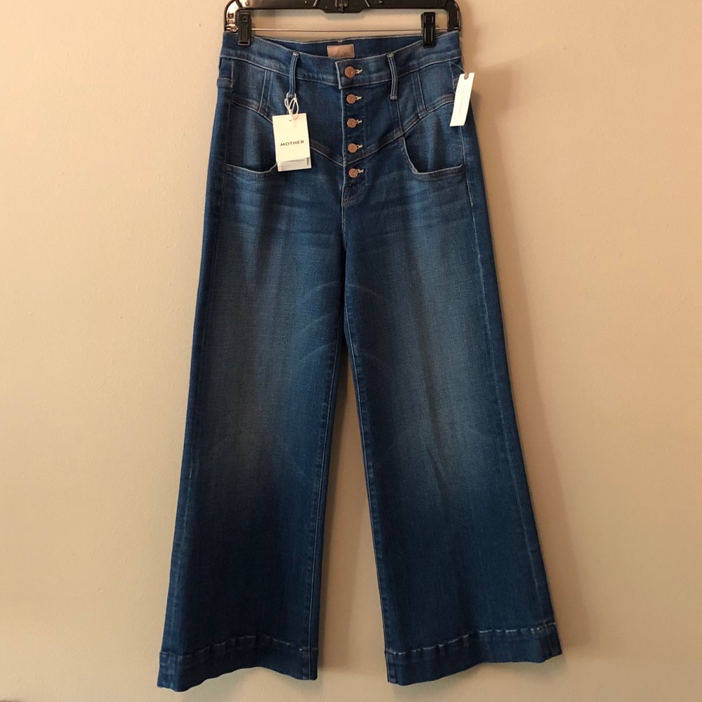 Mother Jeans Swooner Roller Yoke Front Ankle sz 29